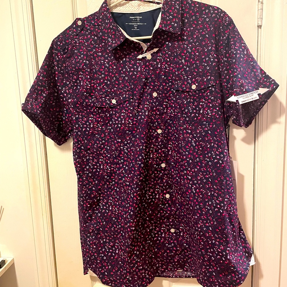 NWT paper denim&cloth men’s tailored shirt.